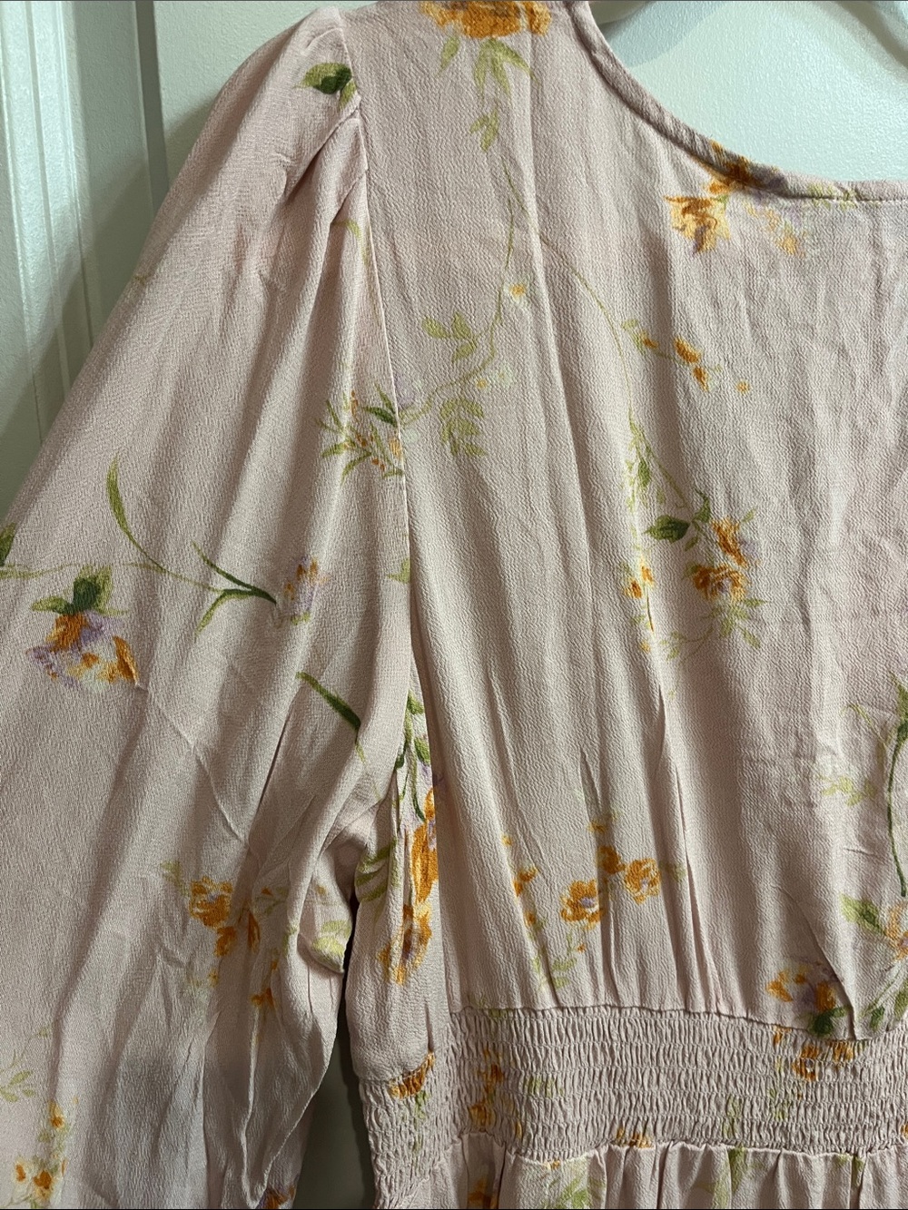 American Eagle Outfitters Blush Pink Floral Peasant Tunic - Picture 9 of 13